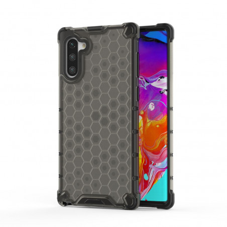 Coque Antichoc Modèle Nid d'Abeille Samsung Galaxy Note 10 (N970F) - Gris Anthracite