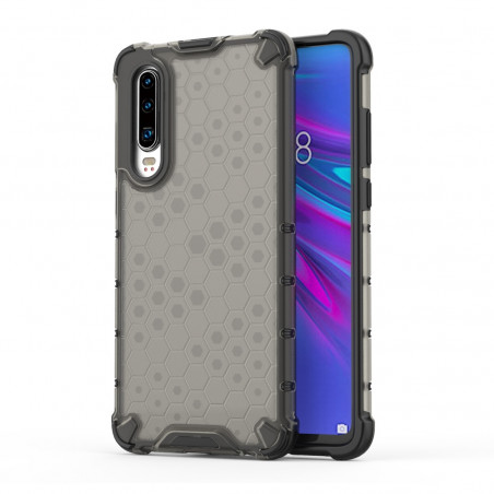 Coque Antichoc Modèle Nid d'Abeille Huawei P30 - Gris Anthracite