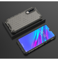 Coque Antichoc Modèle Nid d'Abeille Huawei P30 - Gris Anthracite
