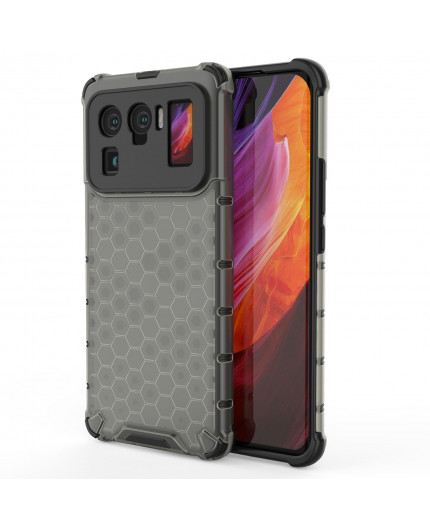 Coque Antichoc Modèle Nid d'Abeille Xiaomi Mi 11 Ultra - Gris Anthracite