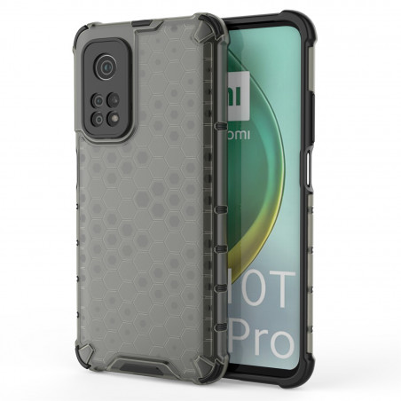 Coque Antichoc Modèle Nid d'Abeille Xiaomi Mi 10T et Mi 10T Pro - Gris Anthracite