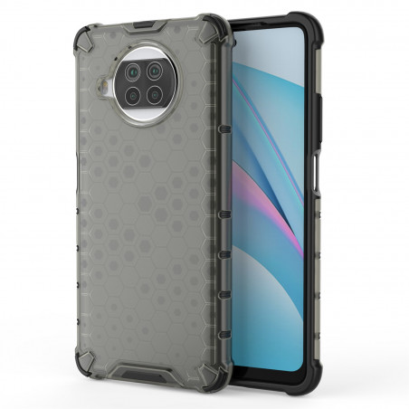Coque Antichoc Modèle Nid d'Abeille Xiaomi Mi 10T Lite/Note 9 Pro - Gris Anthracite