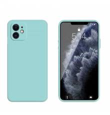Coque Silicone avec Protection optique iPhone 11 - Bleu Méditerranée