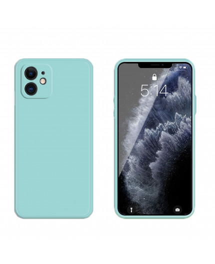 Coque Silicone avec Protection optique iPhone 11 - Bleu Méditerranée