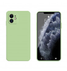 Coque Silicone avec Protection optique iPhone 11 - Vert Matcha