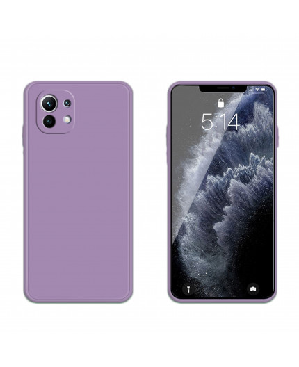 Coque Silicone avec Protection optique Xiaomi Mi 11 -  Mauve