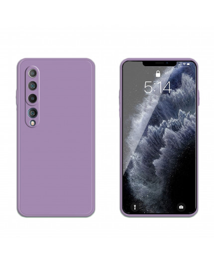Coque Silicone avec Protection optique Xiaomi Mi 10 -  Mauve