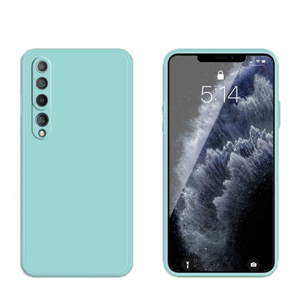 Coque Silicone avec Protection optique Xiaomi Mi 10 - Bleu Méditerranée