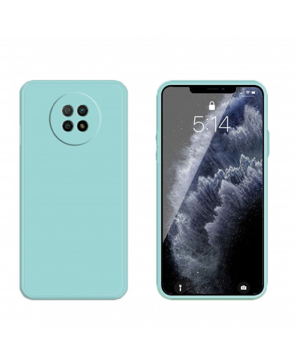 Coque Silicone avec Protection optique Xiaomi Redmi Note 9 - Bleu Méditerranée