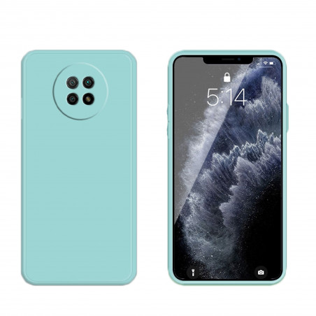 Coque Silicone avec Protection optique Xiaomi Redmi Note 9 - Bleu Méditerranée