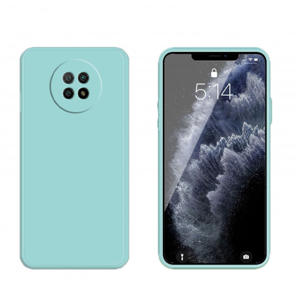 Coque Silicone avec Protection optique Xiaomi Redmi Note 9 - Bleu Méditerranée