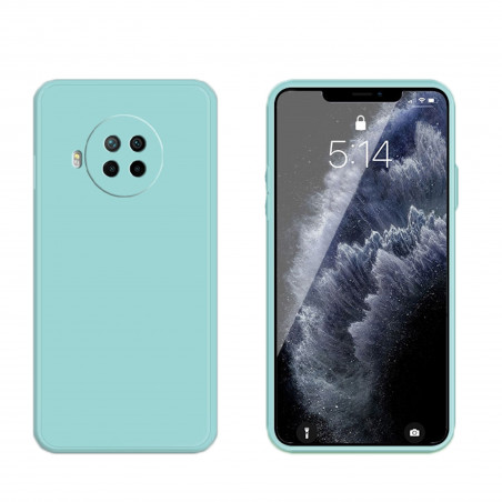 Coque Silicone avec Protection optique Xiaomi Redmi Note 9 Pro - Bleu Méditerranée