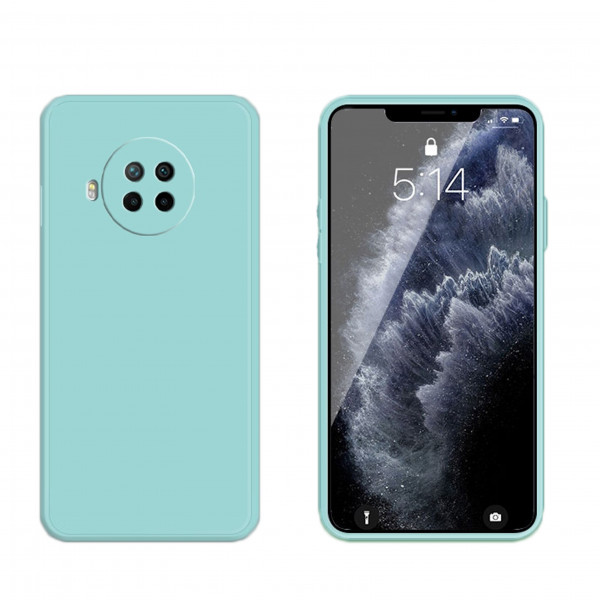 Coque Silicone avec Protection optique Xiaomi Redmi Note 9 Pro - Bleu Méditerranée