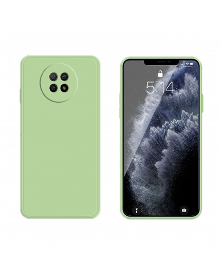 Coque Silicone avec Protection optique Xiaomi Redmi Note 9 - Vert Matcha