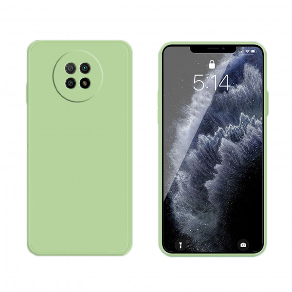 Coque Silicone avec Protection optique Xiaomi Redmi Note 9 - Vert Matcha