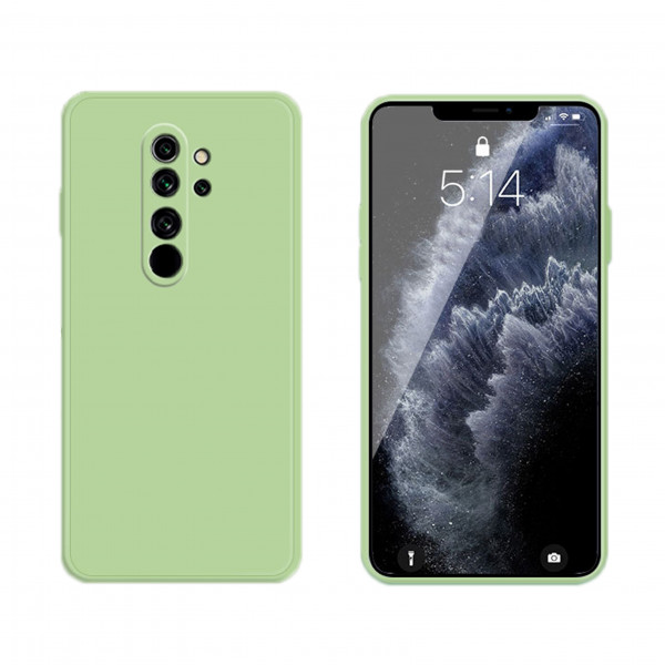 Coque Silicone avec Protection optique Xiaomi Redmi Note 8 Pro - Vert Matcha