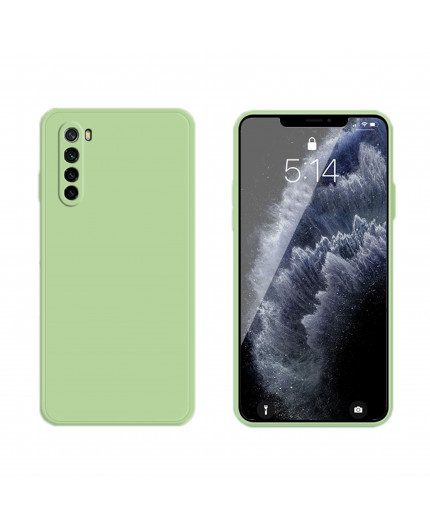 Coque Silicone avec Protection optique Xiaomi Redmi Note 8 - Vert Matcha