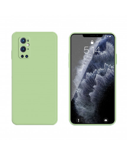 Coque Silicone avec Protection optique OnePlus 9 Pro - Vert Matcha