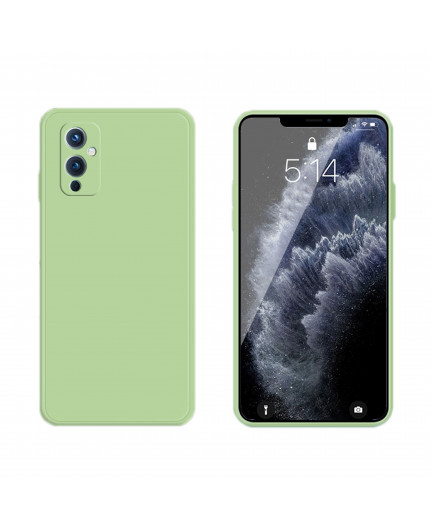 Coque Silicone avec Protection optique OnePlus 9 - Vert Matcha