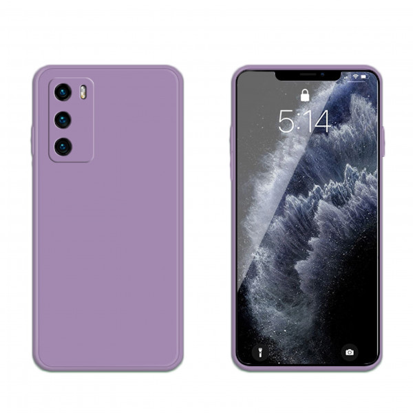 Coque Silicone avec Protection optique Huawei P40 - Mauve