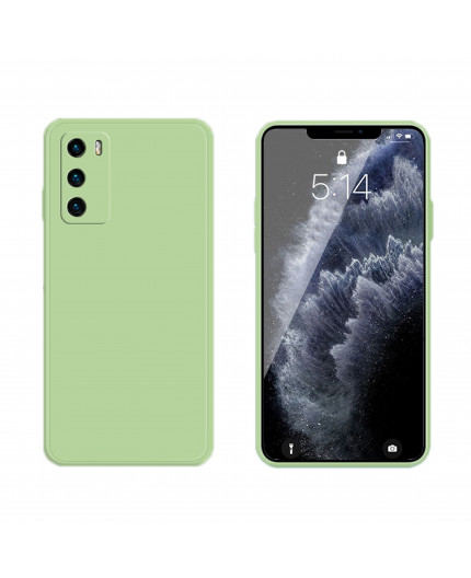 Coque Silicone avec Protection optique Huawei P40 - Vert Matcha