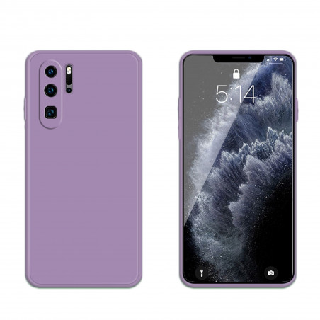 Coque Silicone avec Protection optique Huawei P30 Pro - Mauve
