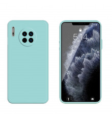 Coque Silicone avec Protection optique Huawei Mate 30 - Bleu Méditerranée