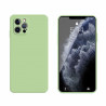 Coque Silicone avec Protection optique iPhone 12 Pro - Vert Matcha