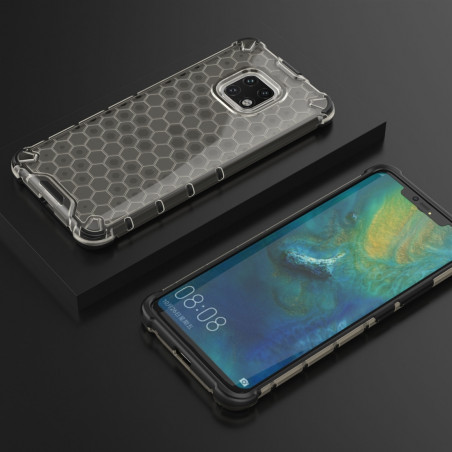 Coque Antichoc Modèle Nid d'Abeille Huawei Mate 20 Pro - Gris Anthracite