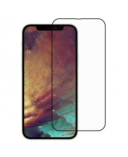 Film en Verre Trempé Intégral iPhone 13 Pro Max et 14 Plus - Contour Noir