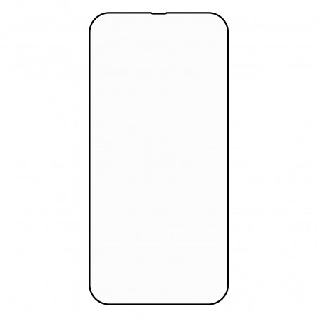 Film en Verre Trempé Intégral iPhone 13,13 Pro,14 et16e - Contour Noir