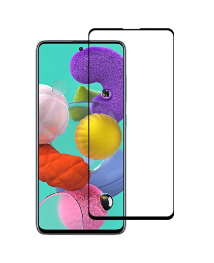 Film en Verre Trempé Intégral Samsung Galaxy A51 (A515F) - Contour Noir