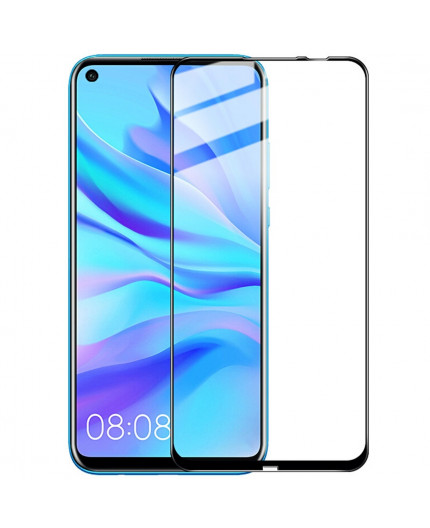 Film en Verre Trempé Intégral Huawei P20 Lite et Nova 3e - Contour Noir