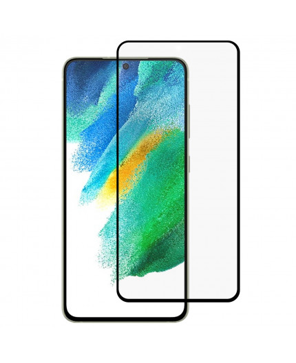 Film en Verre Trempé Intégral Samsung Galaxy S21 FE (G990B) - Contour Noir