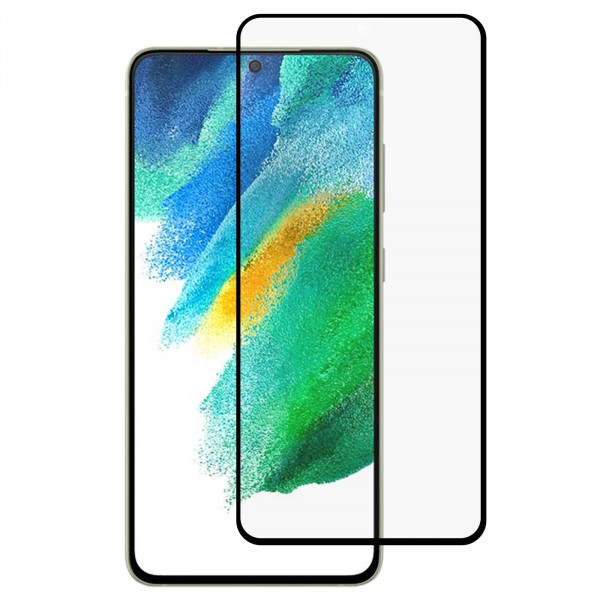 Film en Verre Trempé Intégral Samsung Galaxy S21 FE (G990B) - Contour Noir