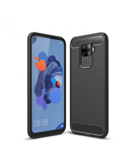 Coque en Fibre de Carbone Huawei Mate 30 Lite - Noir