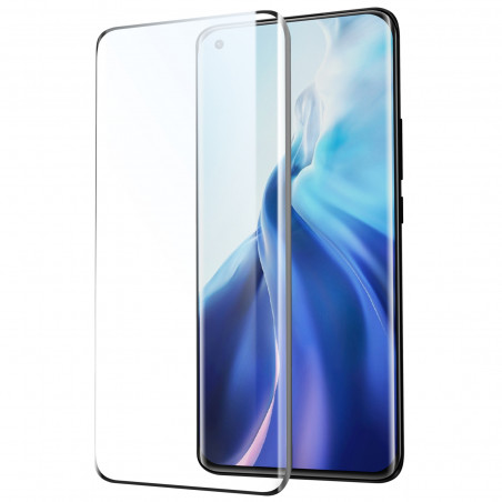 Film en Verre Trempé Intégral Xiaomi Mi 11,Mi 11 Pro et Mi 11 Ultra - Contour Noir