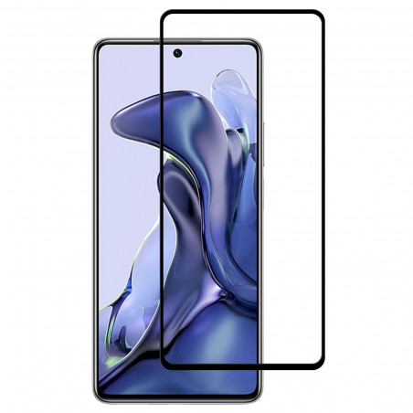 Film en Verre Trempé Intégral Xiaomi Mi 11T et Mi 11T Pro - Contour Noir