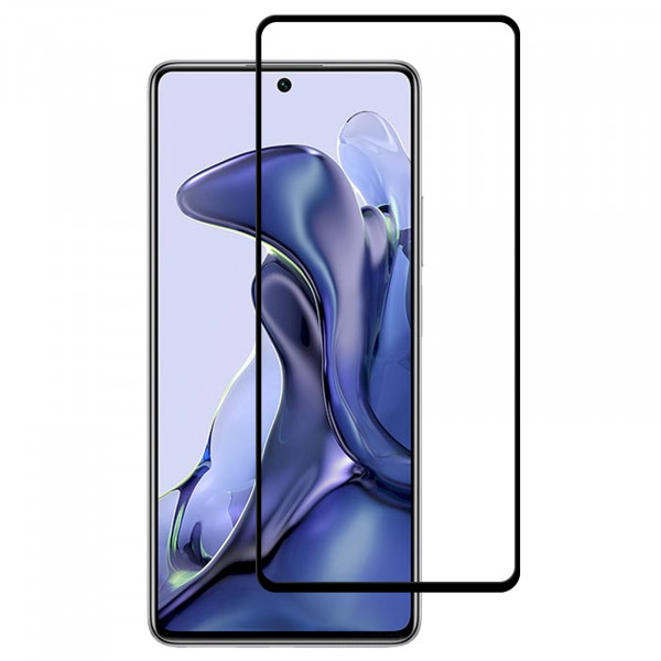 Film en Verre Trempé Intégral Xiaomi Mi 11T et Mi 11T Pro - Contour Noir