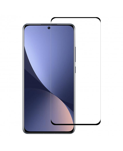 Film en Verre Trempé Intégral Xiaomi Mi 12 et Mi 12X - Contour Noir