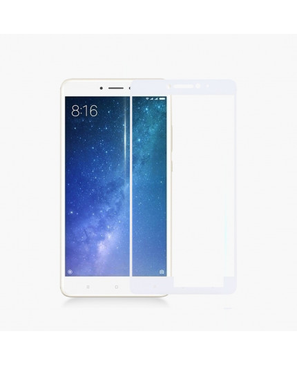 Film en Verre Trempé Intégral Xiaomi Mi Max 2 - Contour Blanc