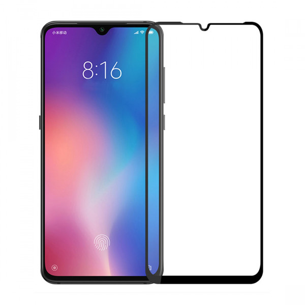 Film en Verre Trempé Intégral Xiaomi Mi 9 Lite - Contour Noir
