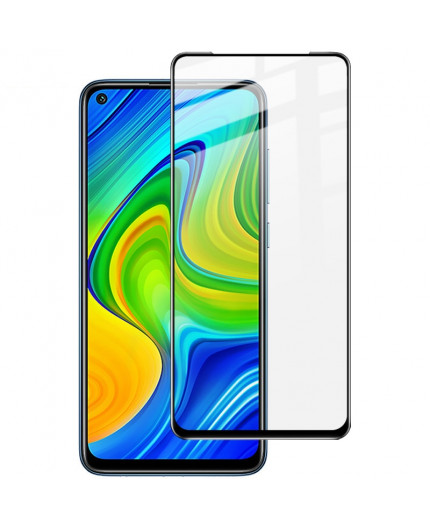 Film en Verre Trempé Intégral Xiaomi Redmi Note 9 - Contour Noir
