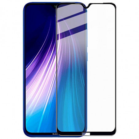 Film en Verre Trempé Intégral Xiaomi Redmi 8 - Contour Noir