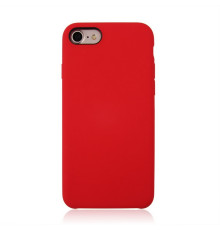 Coque Silicone Gomme intérieur façon velours iPhone 7,8 et SE (2020,2022) - Rouge