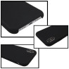 Coque Silicone Gomme intérieur façon velours iPhone X et XS - Noir