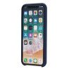 Coque Silicone Gomme intérieur façon velours iPhone XS Max - Bleu Nuit