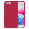 Coque Silicone Gomme intérieur façon velours iPhone 7 Plus et 8 Plus - Framboise