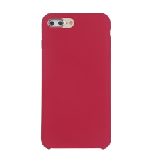 Coque Silicone Gomme intérieur façon velours iPhone 7 Plus et 8 Plus - Framboise