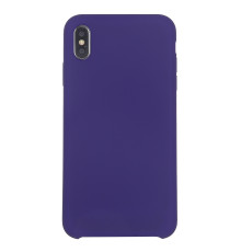 Coque Silicone Gomme intérieur façon velours iPhone X et XS - Violet Ultra